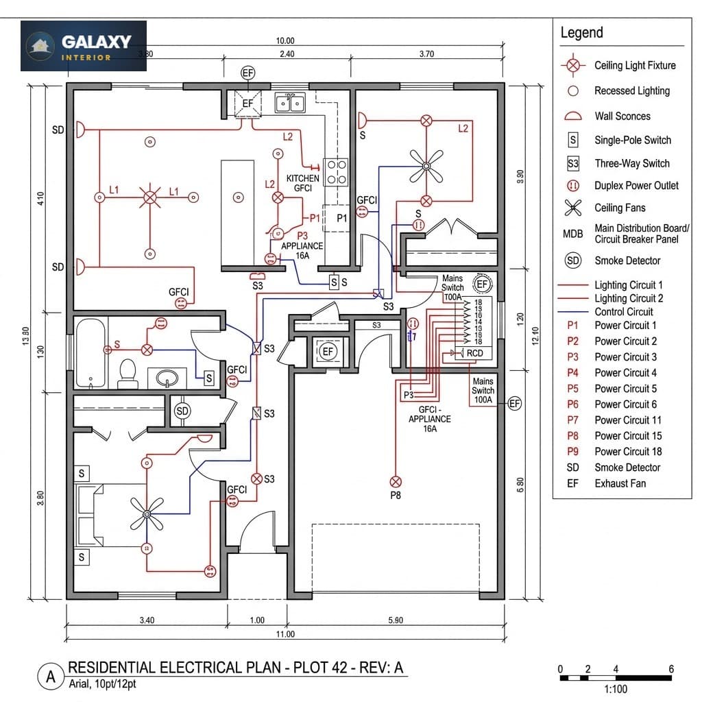 2D Electrical Plan