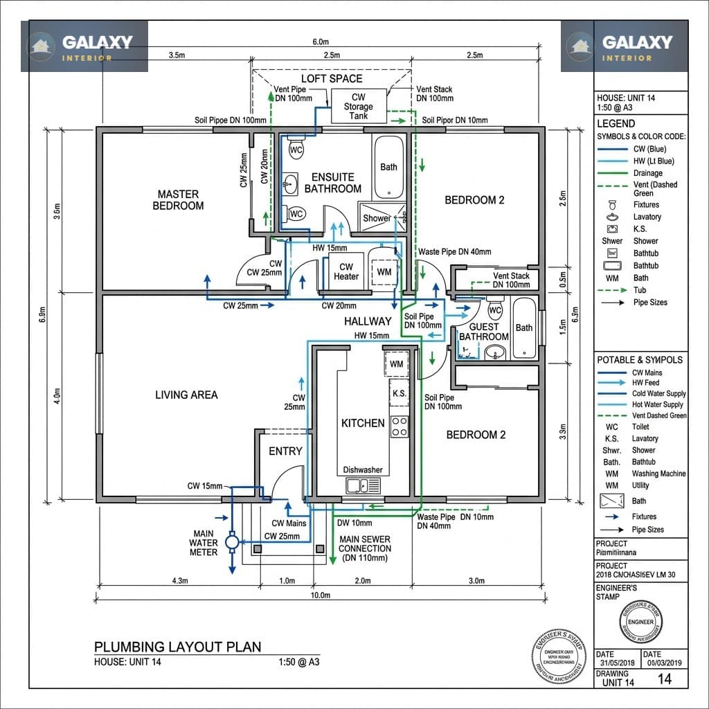 2D Plumbing Plan