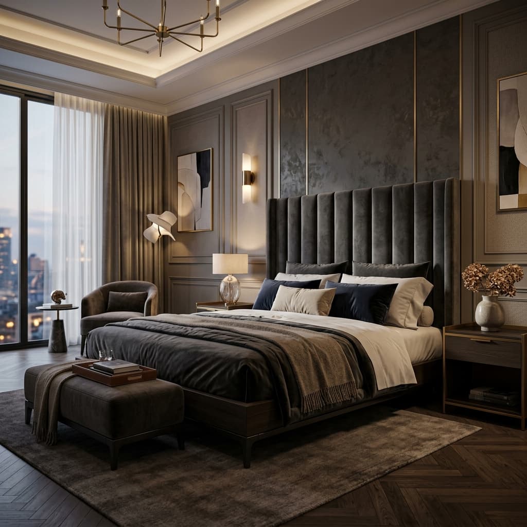 Designer King Bed